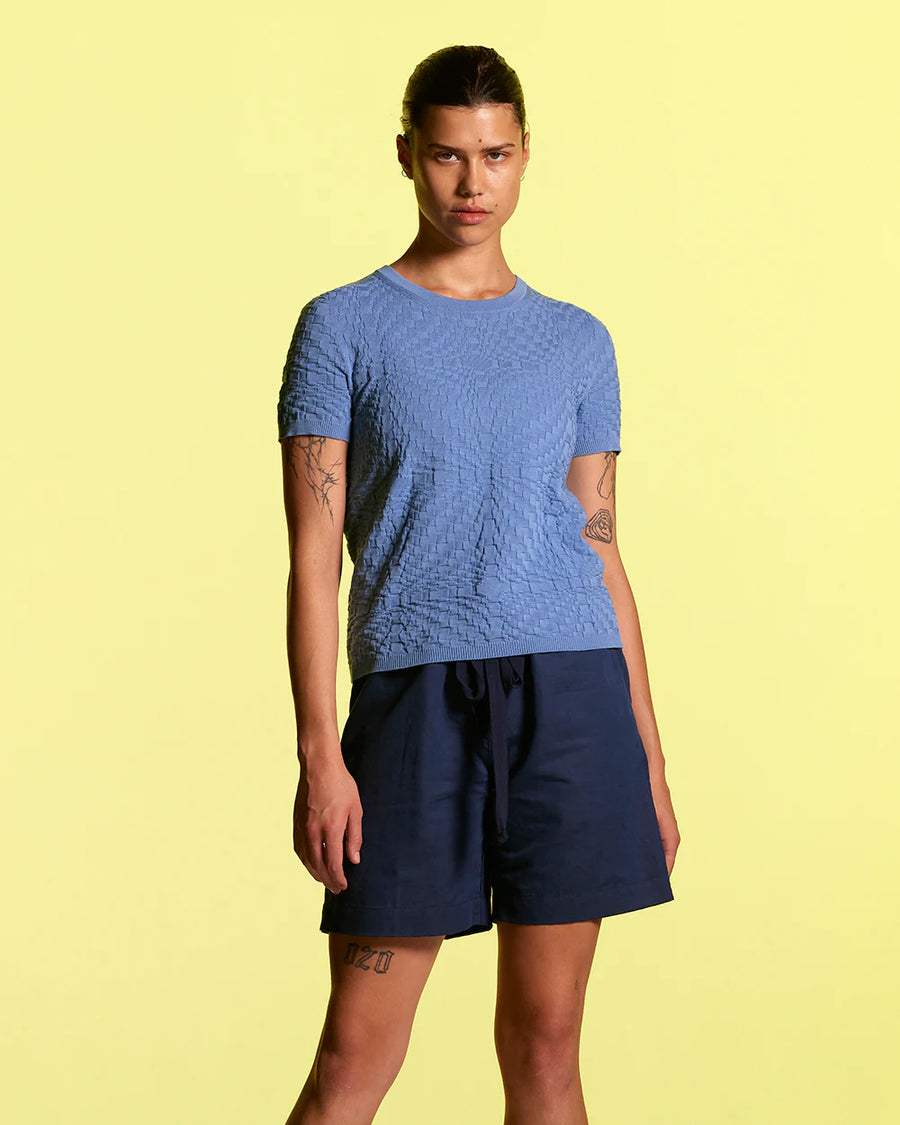 Standard Issue | Cotton Bloom T-Shirt - Azure