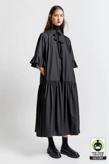 Karen Walker | Highland Organic Cotton Dress - Black