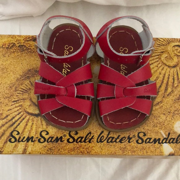 Salt Water Sandals in Red Original Infant/Toddler