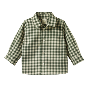 Nature Baby | Ira Button Up - Thyme Check