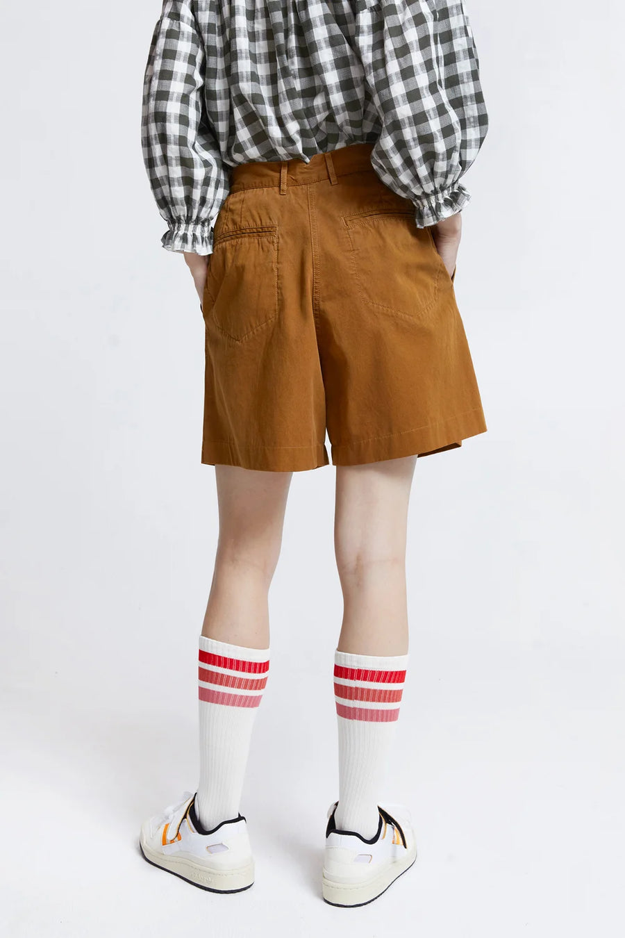 Karen Walker | Workwear Organic Cotton Shorts - Tan