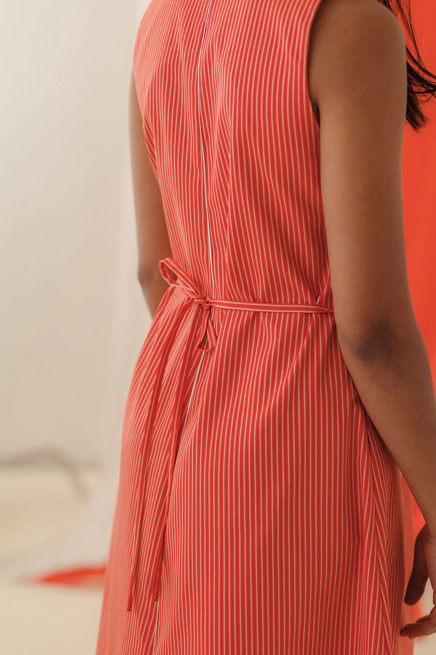 Mina | Selefi Dress - Chilli Stripe