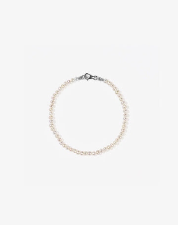 Meadowlark | Micro Pearl Bracelet - Sterling Silver