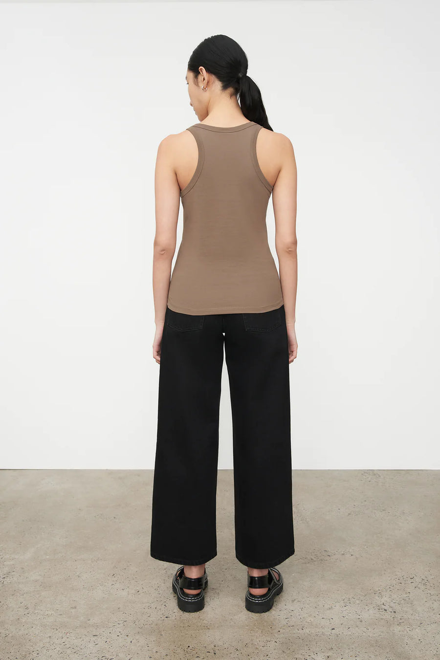 Kowtow | Racer Back Singlet - Taupe