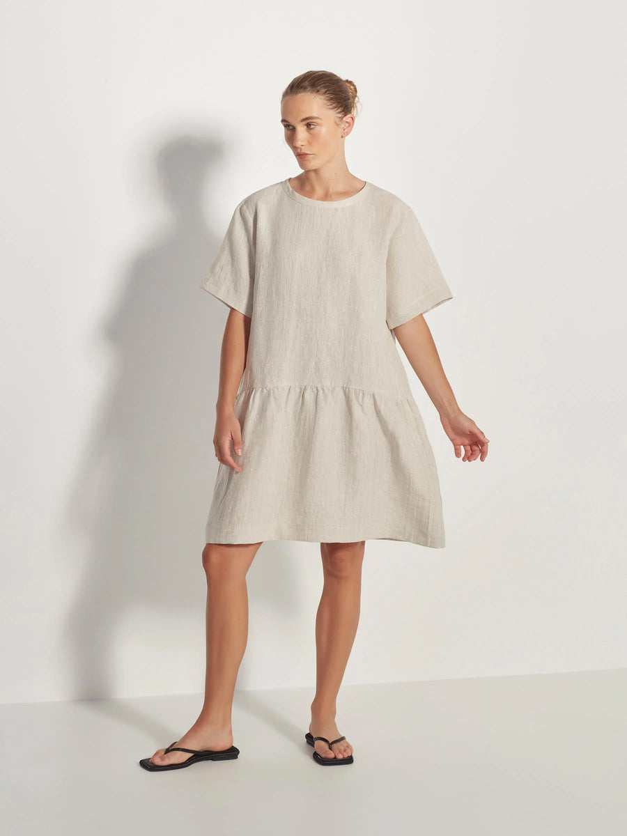 Juliette Hogan | Hayley Dress - Vintage Linen Beige