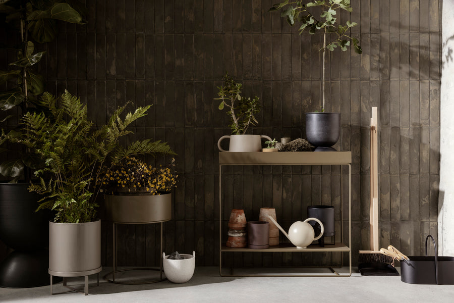 Ferm Living | Round Plant Box - Olive or Grey