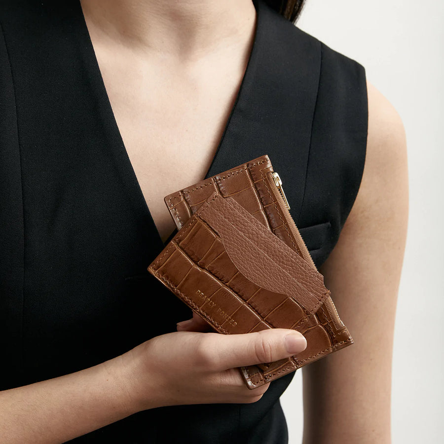 Deadly Ponies | Card Holder Croc - Toffee
