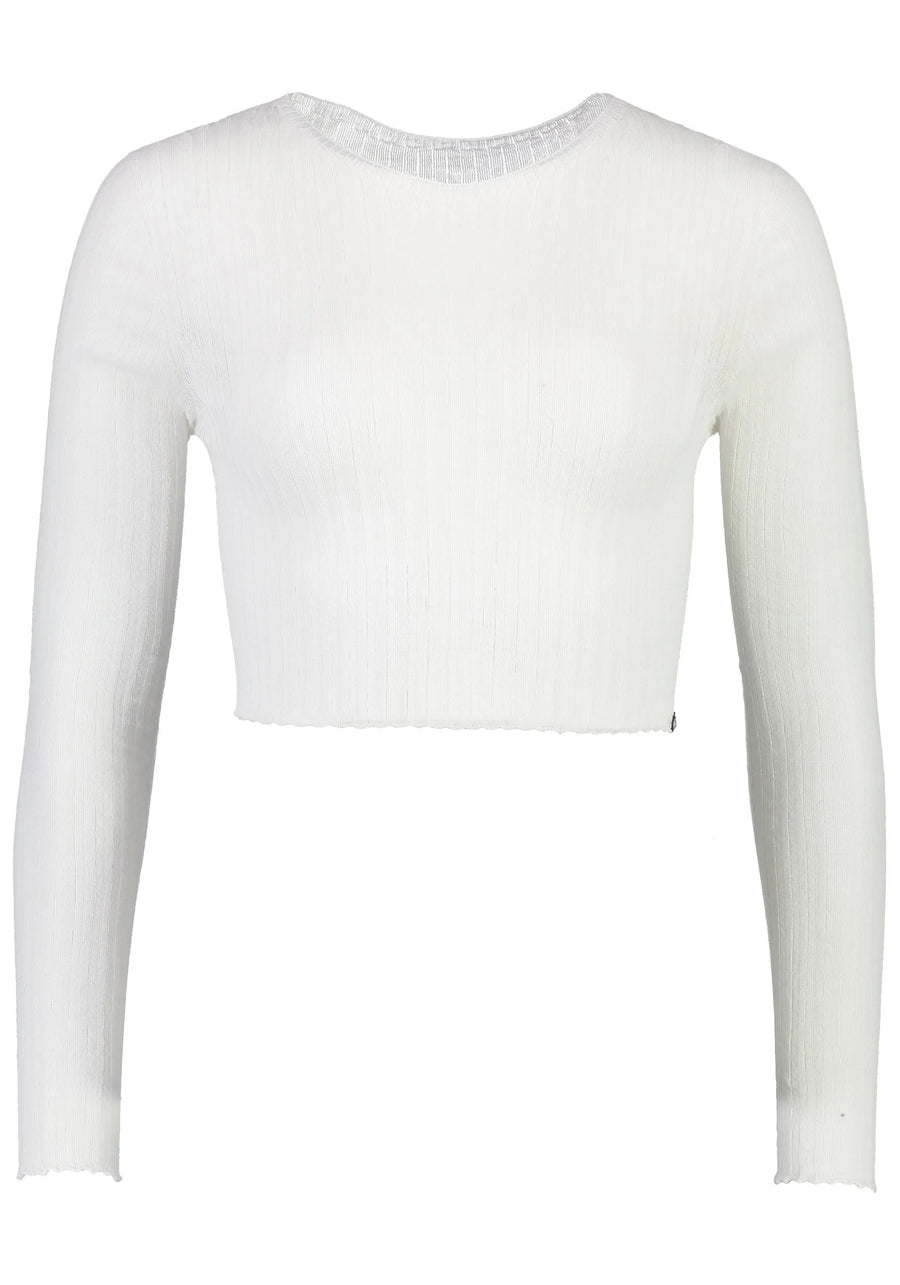 Standard Issue | Cotton Tulle Crop Top - White