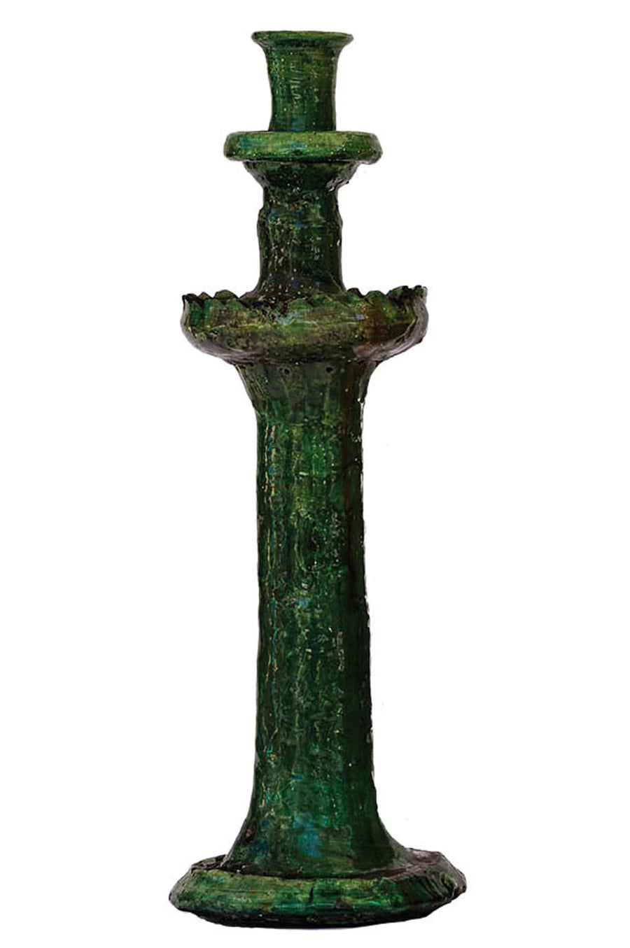 Moroccan Green Candle Holder - Large