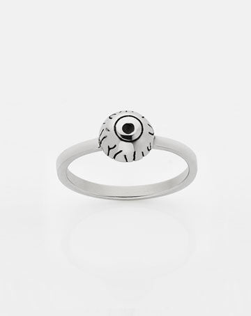 Meadowlark Eyeball Stacker Ring in Silver