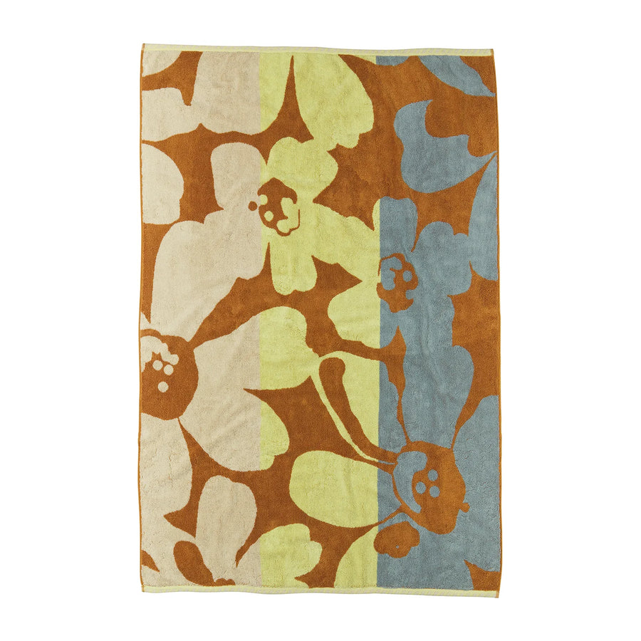 Sage and Clare | Manning Floral Towel - Fudge