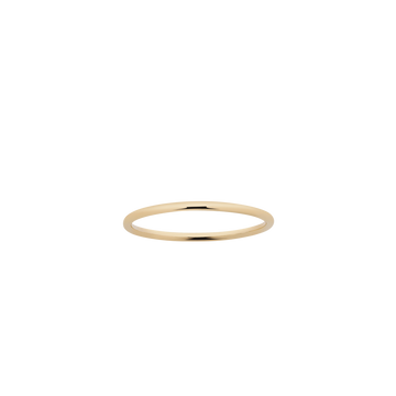 Meadowlark | Halo ring 1mm band - gold plated