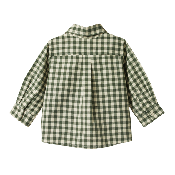 Nature Baby | Ira Button Up - Thyme Check