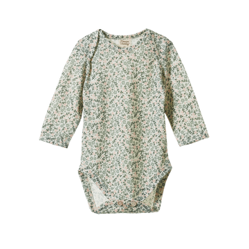 Nature Baby | Merino Long Sleeve Bodysuit - Daisy Belle Print
