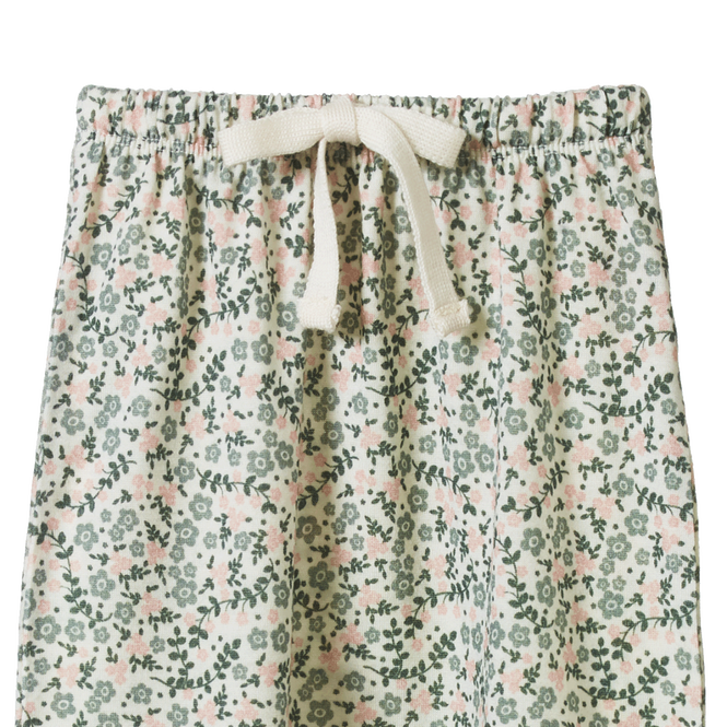 Nature Baby | Merino Footed Rompers - Daisy Belle Print