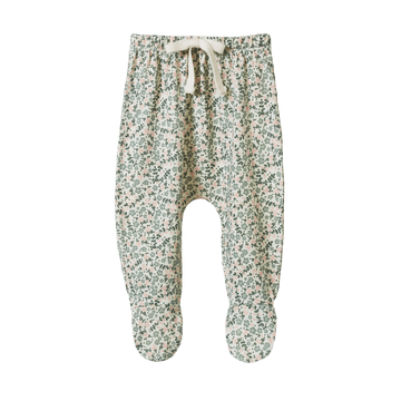 Nature Baby | Merino Footed Rompers - Daisy Belle Print