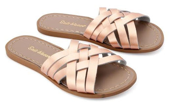 Salt Water Sandals in Rose Gold Retro Slide