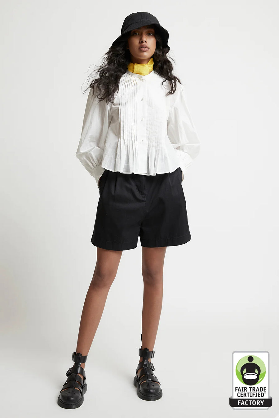 Karen Walker | Workwear Organic Cotton Shorts - Black